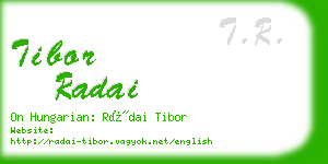 tibor radai business card